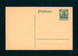 German Offices - unused 2c postcard