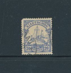 Kiauchau 13, pulled perf. at upper right