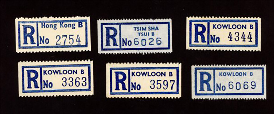 6 Registered Mail Labels