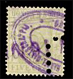 Fiscal Stamp - F12 - very faint