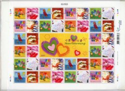 1300-03in Dec. 28, 2007 sheet of 20 stamps and 21 labels
