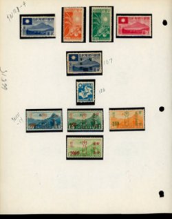 Central China collection on six page, plus a some extras not shown (6 images)