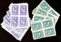5L61 (116 copies) and 5L62 (196 copies) in blocks of four, NH and H