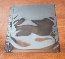 1 pocket black two sided pages for the Lindner 18 ring binders; used but in good condition; winning bidder can buy up to 48 at the high bid; very hard to photograph!!