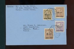 1948 cover with 307, 308, 314 and 315 to USA