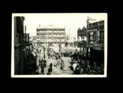 An early 20th Century photograph of a street scene in old Beijing
