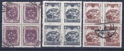 Manchukuo - 112-115 Manchukuo - 1937 Fourth China Mail Complete Set in Blocks of 4