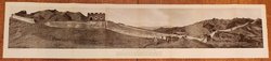 Great Wall picture, 46 inches wide, a foldout from some book