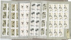3163-68 in special miniature sheets of 15 of each stamp PRC 2002-2