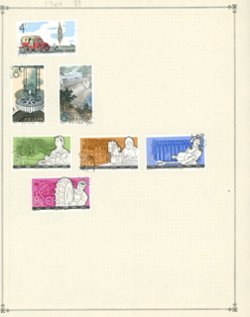 60 stamps from the 1960s on 6 pages (6 images)