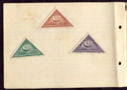 Commemorative Booklet containing Scott 203(x2)-205, 136-137, 167-168, 108-110 and 187-89 (all originals) glued to the booklet pages (6 images)