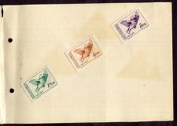 Commemorative Booklet containing Scott 203(x2)-205, 136-137, 167-168, 108-110 and 187-89 (all originals) glued to the booklet pages (6 images)