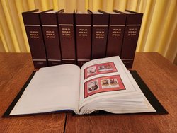 1,553 non-postal souvenir sheets; in mounts on hand made pages in eight binders. A truly fabulous collection. Appears complete.