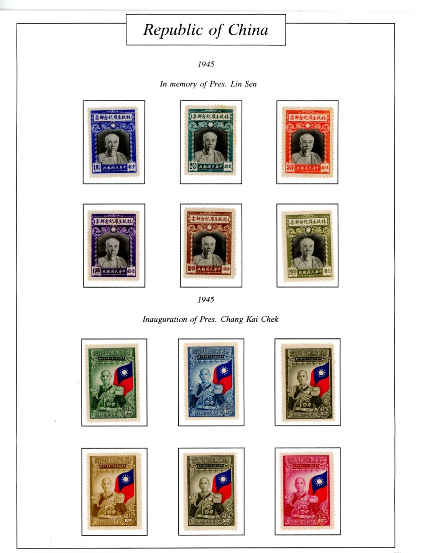 1940-46 collection on five pages