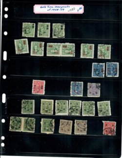 Dealers Lot of Gold Yuan on Vario pages (4 images)