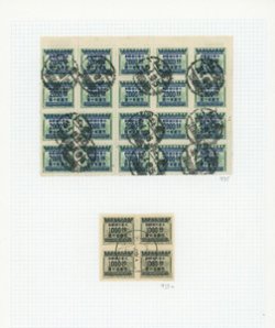 933a in block of four with 935 in block of 20 on page