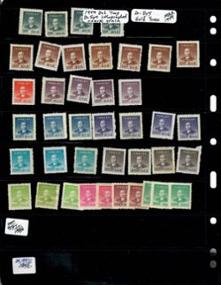 Dealers Lot of Gold Yuan on Vario pages (6 images)