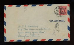 1947 cover to Shanghai (2 images)