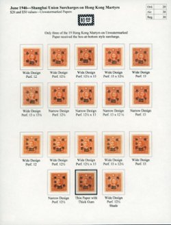 665 and 669 (CSS 1041, 1042 and 1042A) design size and a perforation study on unwatermarked paper