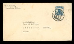 Cover - 1919 Nanking to USA (2 images)