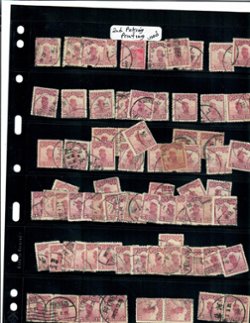 248 to 264 in quantities (600+) on 21 Vario pages, a very wide range of cancels (6 images)