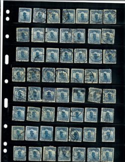 248 to 264 in quantities (600+) on 21 Vario pages, a very wide range of cancels (6 images)