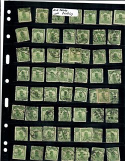 248 to 264 in quantities (600+) on 21 Vario pages, a very wide range of cancels (6 images)