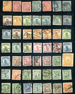 Scott 111//313, 49 used stamps, light duplication