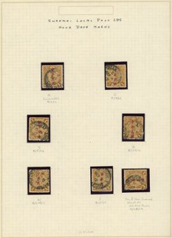 Shanghai Local Post in specialized collection of ten on two pages