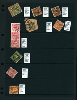Cancellation Collection - Tientsin on four pages