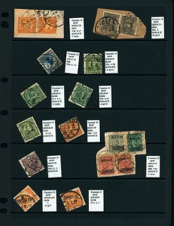Cancellation Collection - Tientsin SO #1 to SO #14 on five pages