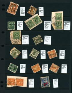 Cancellation Collection - Sinfengchen to Swatow on six pages (6 images)