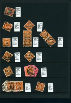 Cancellation Collection - Peking, Hopeh Province, on six pages (6 images)