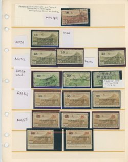 Airmail Collection on five pages (6 images, including a detailed list)