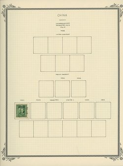 Yunnan on 2 pages, does not include the unissued brown 6c (2 images)