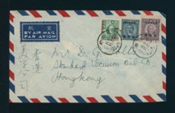 1949 cover to Hong Kong