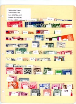 1015//1631, a fascinating accumulation of used stamps, frequently in multiples. Detailed lists included. (6 images)