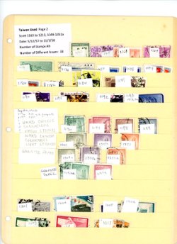1015//1631, a fascinating accumulation of used stamps, frequently in multiples. Detailed lists included. (6 images)
