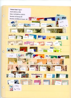 1633//2222, an accumulation of used stamps. Detailed lists included. (6 images)