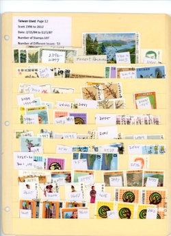 2336//2828, an accumulation of used stamps. Detailed list included. (6 images)