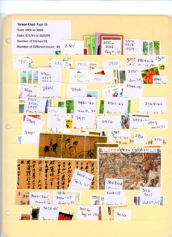 2830//3290, an accumulation of used stamps. Detailed list included. (6 images)