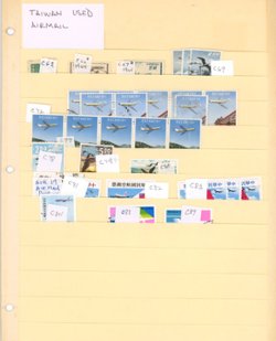 C62//C89, an accumulation of used stamps. Detailed list included. (2 images)