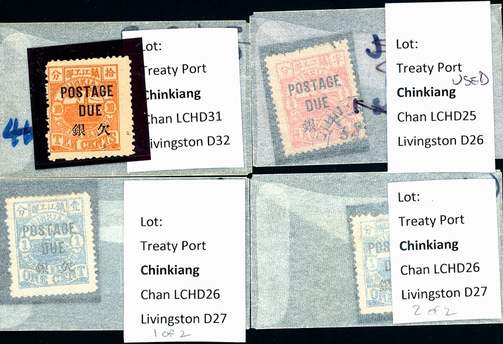 Chinkiang Postage Dues (4 images)