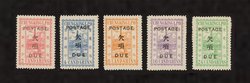 Chinkiang Postage Dues LCHD1-5