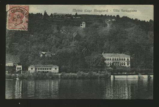 Italian 1912 Postcard to China received Shanghai June 24