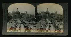 Shanghai Bund Stereoview Card in excellent condition, curled as usual (2 images)