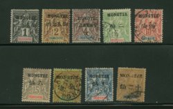 French Offices - Mongtze Chan FFM 1//10 unused and used, condition varies