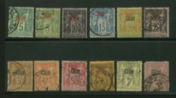 French Offices - China Chan FF 1//16 unused and used, condition varies