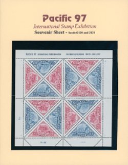 U.S. Pacific 97 souvenir sheet for less than face