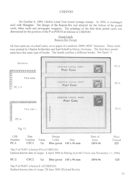 Postal Stationery of Shanghai and Treaty Ports. A 65-page hardbound, profusely illustrated treatise on the postal stationary of the treaty ports written by Stanley J. Kruger and Donald R. Alexander in 1999. Illustrated in black and white. Published by the China Stamp Society.